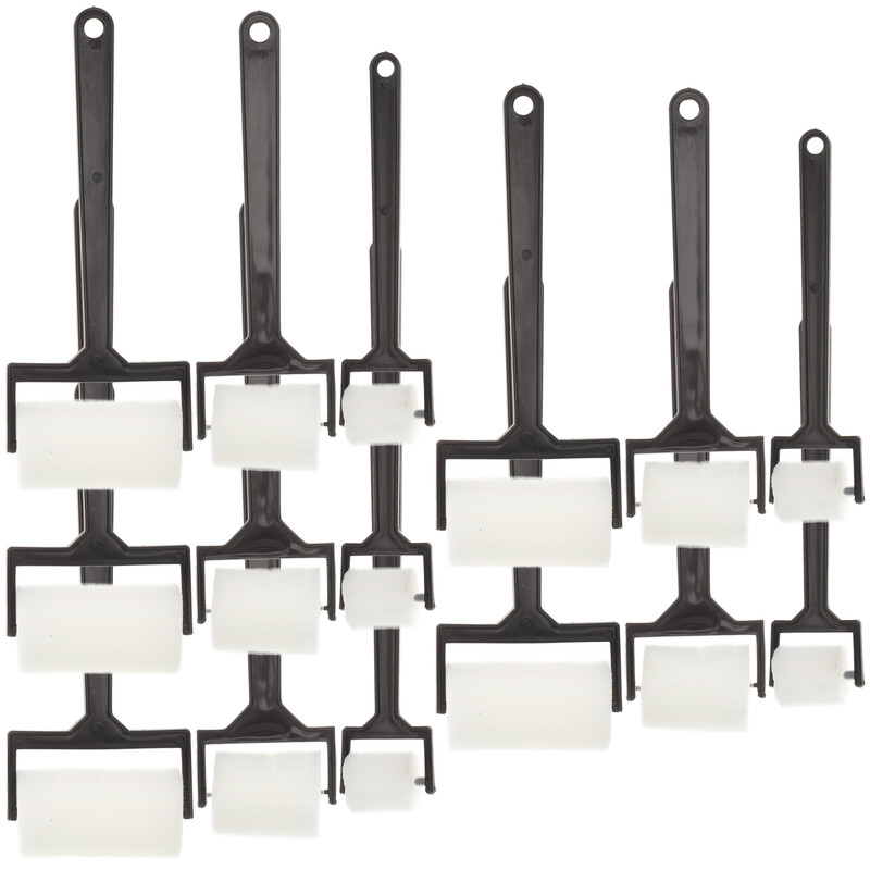 15 tk. Värvi ümmargune käsnpintsel, lapsepintslid, šabloonialus, plastik Eva jaama värvimine