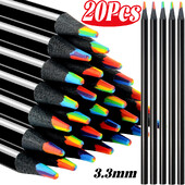 20/1 tk vikerkaar värvilised pliiatsid kontsentriline gradient 7 värvi värvipliiatsid Kunst joonistus kirjatarbed värvimine kirjutamistarbed lastele