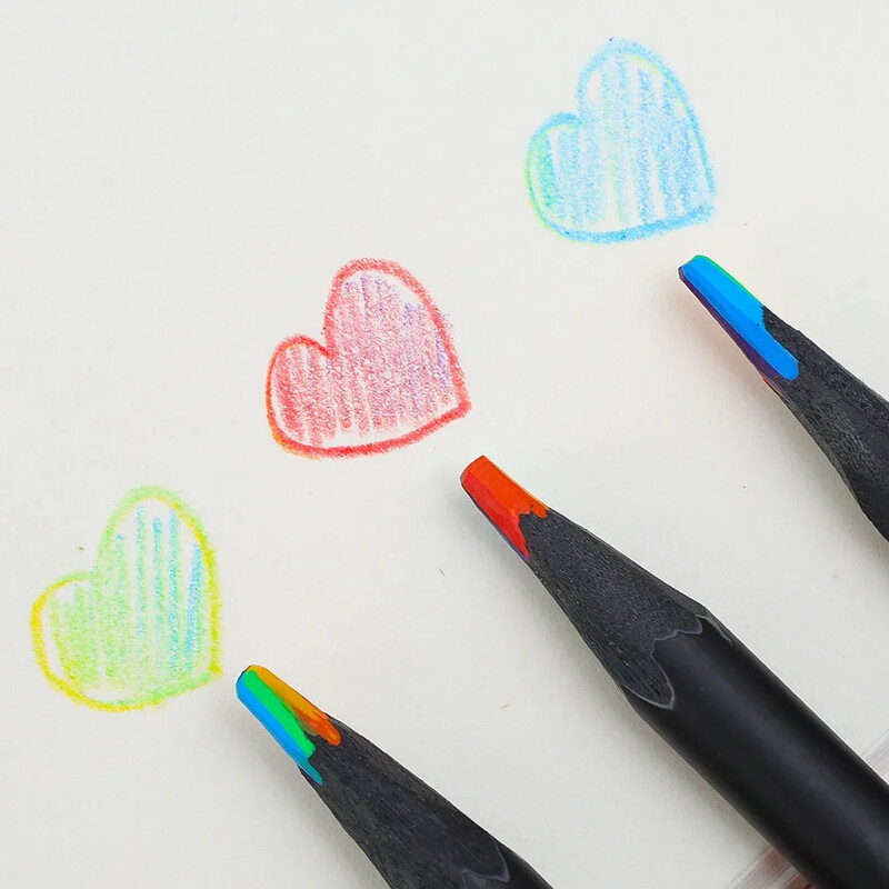 20/1 tk vikerkaar värvilised pliiatsid kontsentriline gradient 7 värvi värvipliiatsid Kunst joonistus kirjatarbed värvimine kirjutamistarbed lastele