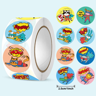 500 tk. Armsate auhinnakleebiste rull ja motiveerivad kleebised kooliõpetajatele lastele õpilaste kirjatarvete kleebised laste mänguasjad