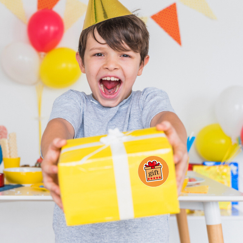 500 tk 5 tärni kingituste tagasiside kleebised väikeettevõtete paketi, pulmapeo teenete, pidulike sünnipäevakingituste siltide jaoks