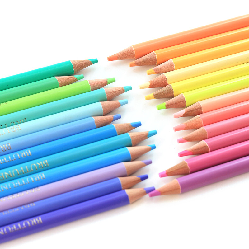 Brutfuner Macaron 12/24/50/72/80 värviline pastellõli värviline pliiats värvimine joonistuspliiatsi komplekt Candy Sketch pliiats koolitarbed