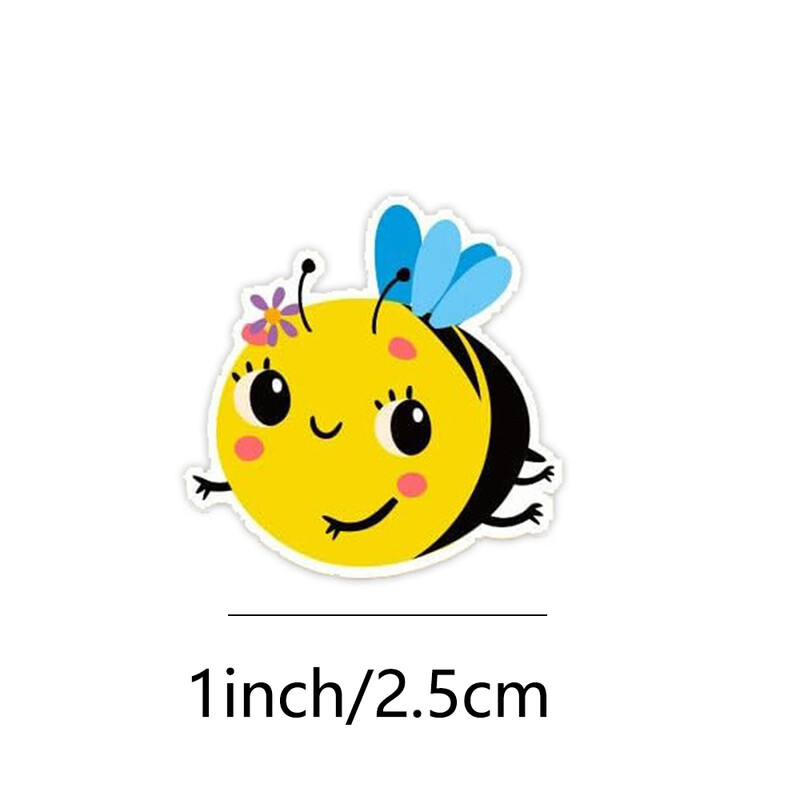 100–500 tk Multifilmi mesilaste kleebised Armsad kleebised isetegemise rulatelefon jalgratta külmik Auhinna pitseerimissildi kirjatarvete kleebis