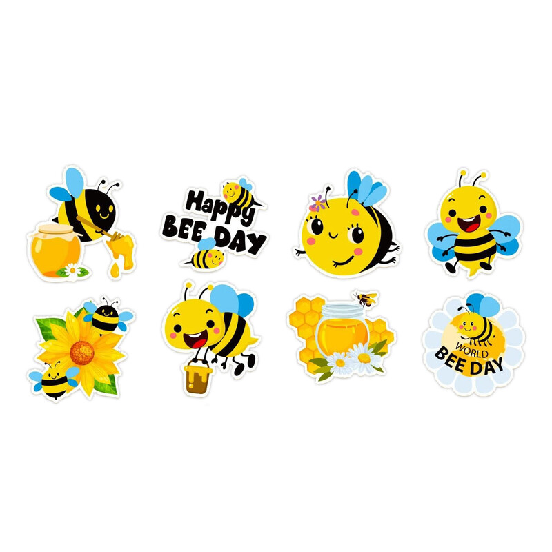 100–500 tk Multifilmi mesilaste kleebised Armsad kleebised isetegemise rulatelefon jalgratta külmik Auhinna pitseerimissildi kirjatarvete kleebis