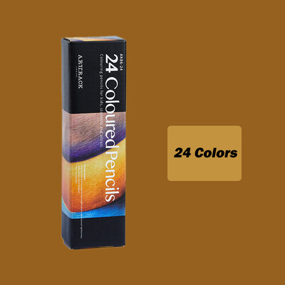 Värvilised pliiatsid joonistamiseks pliiatsikomplekt 12/24 puidust pliipliiatsiõliga joonistuskomplekt Professionaalsed koolikunstitarbed