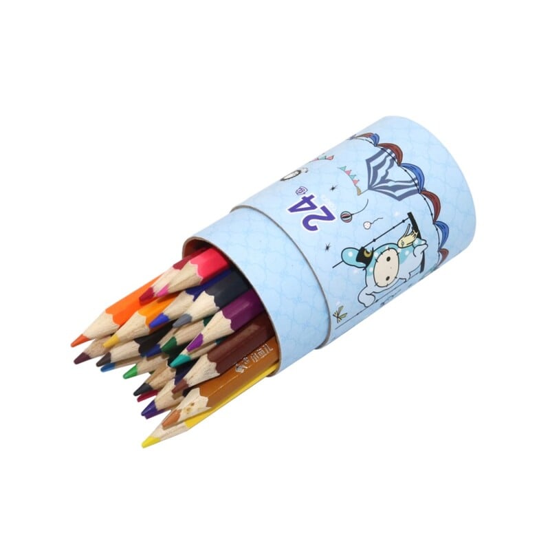 24 buc/set creion 24 culori diferite creion creion curcubeu culoare creion de înaltă calitate din lemn set de culori rechizite de artă școlară