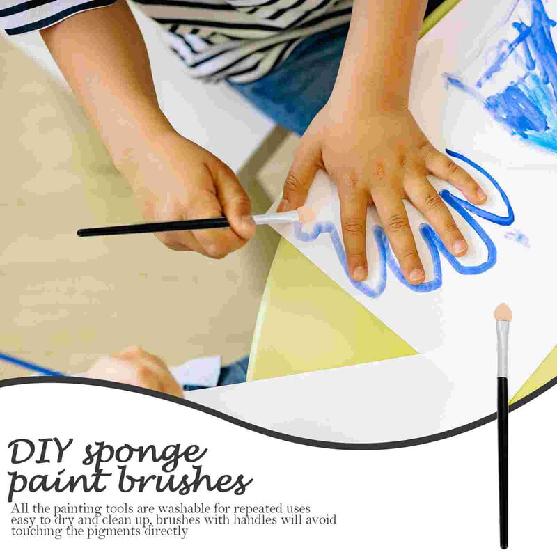 20 τμχ Λατέξ πινέλο με σφουγγάρι Εργαλεία ζωγραφικής Γκράφιτι Σχέδιο Παιδικά Πλαστικά Παιδικά Σφουγγάρια