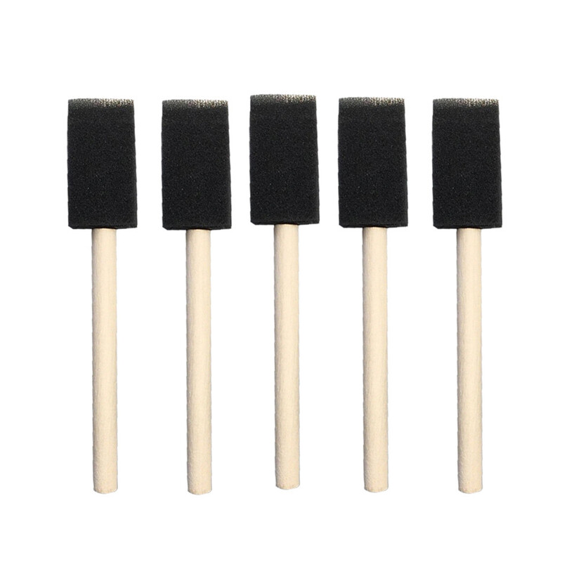 10 tk Sponge Rollers Paint Mini Plunger Brush Õliplekid Vahtvärvipintslid Joonistus Akrüülid Laps