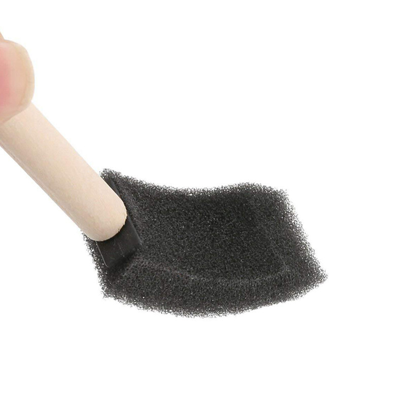10 tk Sponge Rollers Paint Mini Plunger Brush Õliplekid Vahtvärvipintslid Joonistus Akrüülid Laps