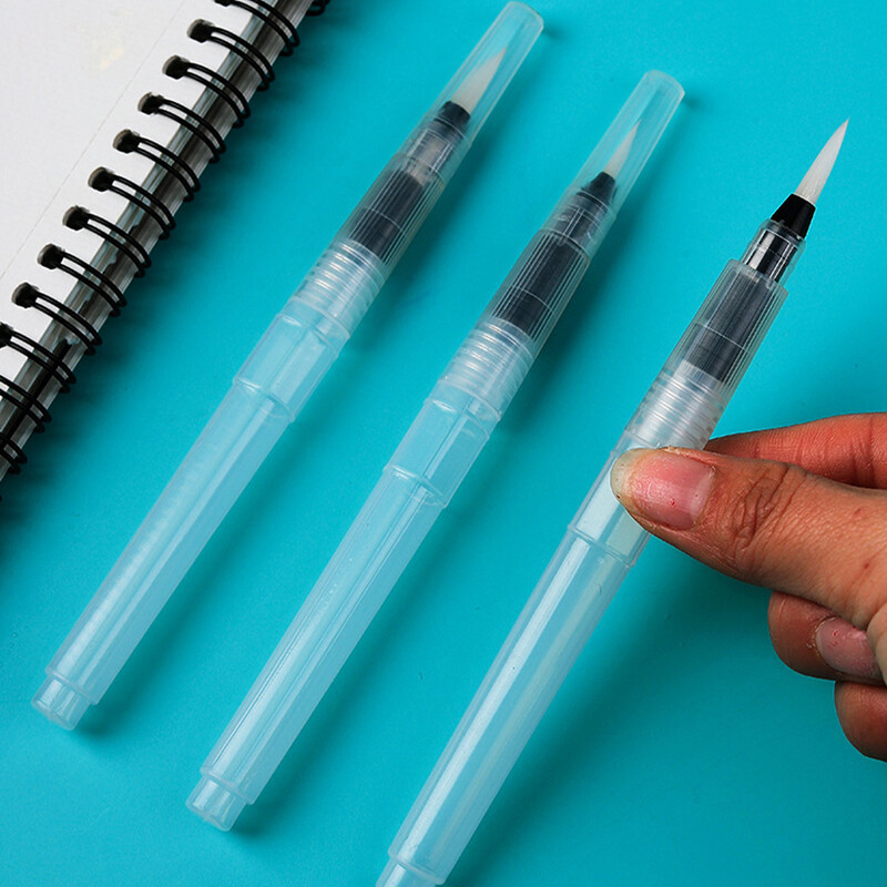 6 ks akvarelových štetcov, fixiek, farieb, profesionálnych kaligrafických vstrekovaní, plastových, ručných kresieb, maľovania pre začiatočníkov.