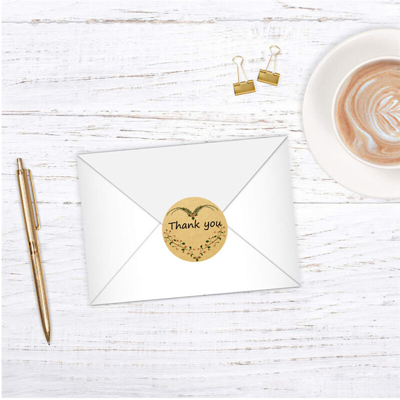 100 vnt natūralaus Kraft 2 colių padėkos lipdukai tuščia ranka rašyta etiketė dovanų pakuotėms Kepimo pyragas Rankų darbo dekoras smulkiajam verslui