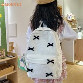 Rucsacuri drăguț cu fundătură estetică Genți ușoare de școală pentru studenți Rucsac dulce pentru fete Mochilas de colegiu din velur pentru femei