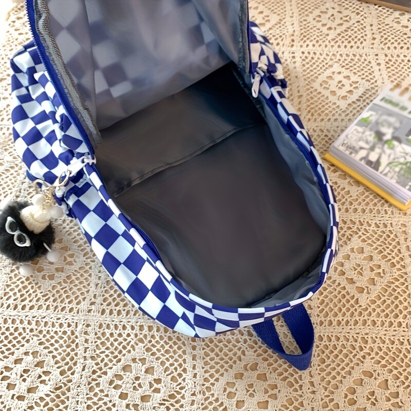 Ghiozdane pentru eleve de liceu, eleve de liceu, eleve de gimnaziu, rucsacuri pentru fete stil ins, rucsacuri pentru fete cu tablă de șah, cinci culori opționale