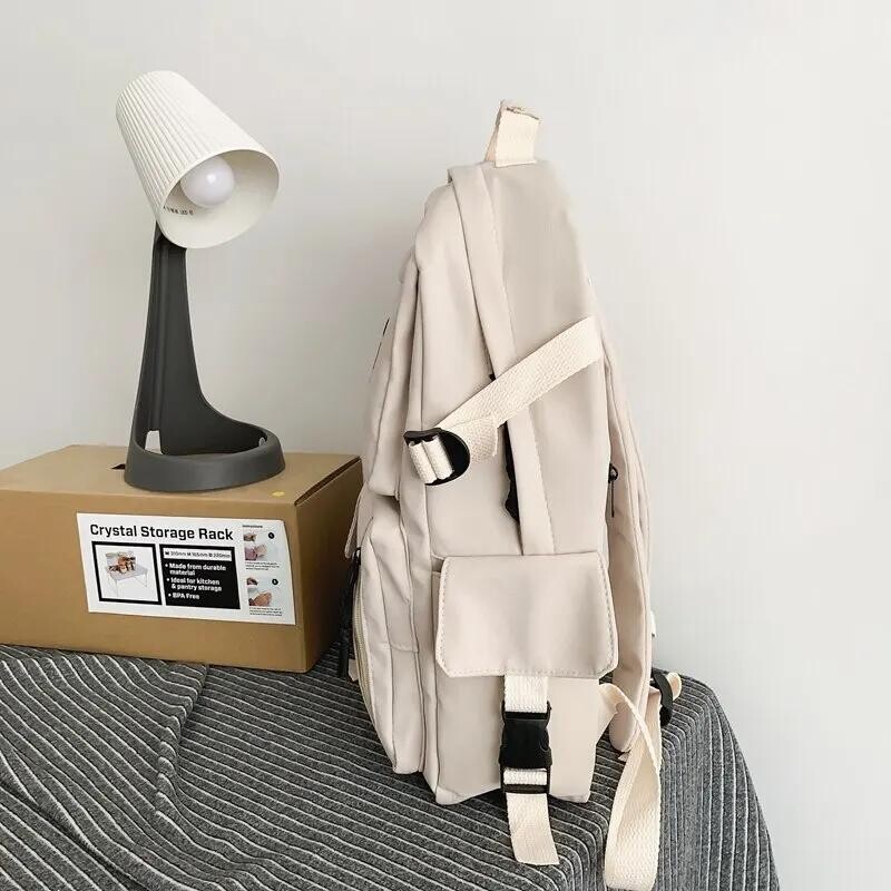 O grămadă de bărbați și femei cu mai multe buzunare Nailon universal, de mare capacitate, pentru petrecere a timpului liber, ghiozdan simplu, cu inserție, cataramă, rucsac pentru computer