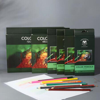 ZK50 12/24/36/48/72 Colors Wood Colored Pencils Cor Artist Painting Oil Color Pencil for School Drawing Sketch Art Supplies