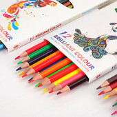 Σετ χρωματιστών μολυβιών 12 χρωμάτων Vibrant Oily Water Soluble Coloring Pencils Premium Artist Supplies for Sketching Coloring