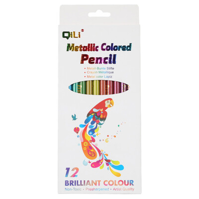 Σετ χρωματιστών μολυβιών 12 χρωμάτων Vibrant Oily Water Soluble Coloring Pencils Premium Artist Supplies for Sketching Coloring