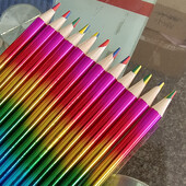 12 τμχ Rainbow Pencils Drawing Crayon Kawaii Παιδικό σετ μολυβιών χρωματιστό Ζωγραφική Graffiti Crayons Σχολική γραφική ύλη