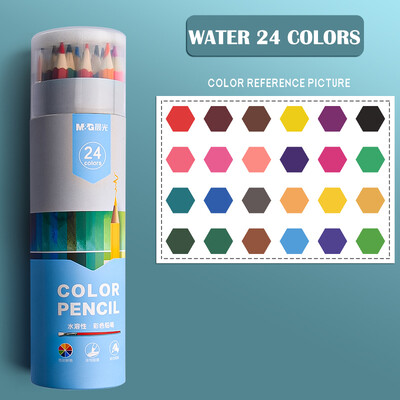 M&G 72/48/36/24//18/12 Culori Ulei/Acuarelă/Set de creioane colorate ștergebile pentru desen, colorat în apă Creioane colorate pentru școală