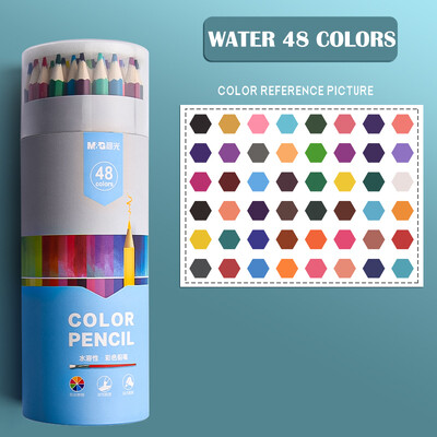 M&G 72/48/36/24//18/12 Culori Ulei/Acuarelă/Set de creioane colorate ștergebile pentru desen, colorat în apă Creioane colorate pentru școală