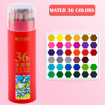 M&G 72/48/36/24//18/12 Culori Ulei/Acuarelă/Set de creioane colorate ștergebile pentru desen, colorat în apă Creioane colorate pentru școală