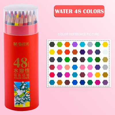 M&G 72/48/36/24//18/12 Culori Ulei/Acuarelă/Set de creioane colorate ștergebile pentru desen, colorat în apă Creioane colorate pentru școală