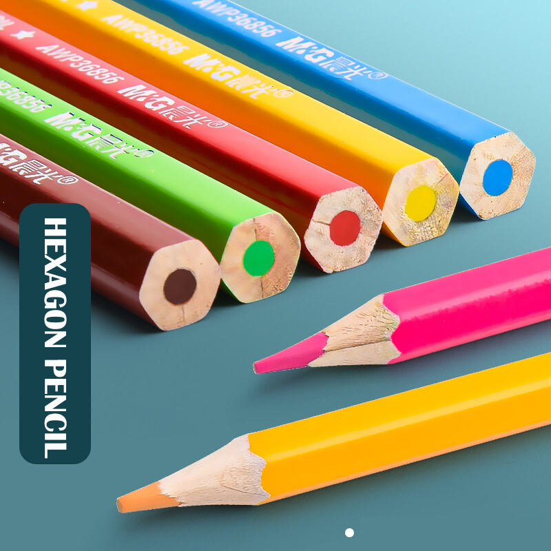 M&G 72/48/36/24//18/12 Culori Ulei/Acuarelă/Set de creioane colorate ștergebile pentru desen, colorat în apă Creioane colorate pentru școală