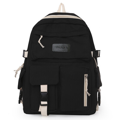 Kawaii koolikotid tüdrukutele Naiste seljakott Esteetiline sülearvuti kott Suure mahutavusega taskud Õpilasele armas lõuendist seljakott koolikott