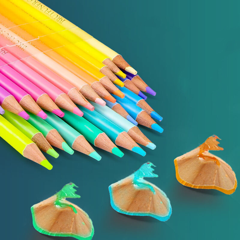 Aibelle Brutfuner Macaron 50 värvilised pliiatsid Professionaalsed värvid Pastelsed joonistuspliiatsid Värvilised pliiatsikomplekt Kunstitarbed lastele