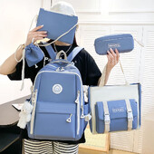 Νέο high-end σακίδιο κατάλληλο για γυναίκες, ευέλικτο 5 τεμάχιο casual σακίδιο υπολογιστή