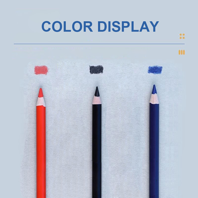 5 buc/lot creion special din lemn, bicolor, cu două capete, pentru scriere, pentru desen, marcator, pix, consumabile pentru artizanat, tijă rotundă