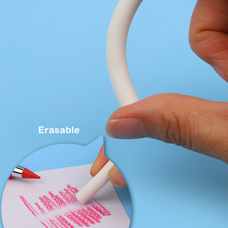 12 tk/komplekt Lihtsad värvilised igavesed pliiatsid ilma tintita Laste kingitused kunstiõpilastele maalikooli kawaii kirjatarbed