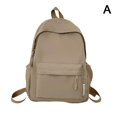 Lihtne ühevärviline seljakott Naiste koolikotid teismelistele tüdrukutele Raamatukott Daami reisiseljakott Sisse väike värske armas õlakott