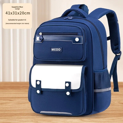 2024 Rucsac pentru copii, cu protecție a coloanei vertebrale, ușoare, pentru băieți, fete, clase de la 1 la 6, design ultra subțire, unisex