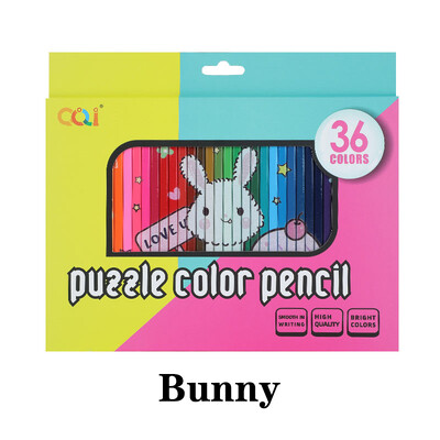 36 värviline pusle multikas värviline pliiatsikomplekt – ere õline pliiats käsitsi maalitud koomiksiteks Anime Graffiti kunsti joonistamiseks nelja nurgaga varras