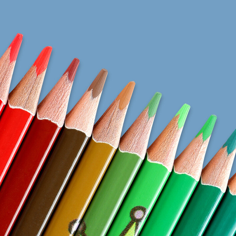 36 värviline pusle multikas värviline pliiatsikomplekt – ere õline pliiats käsitsi maalitud koomiksiteks Anime Graffiti kunsti joonistamiseks nelja nurgaga varras