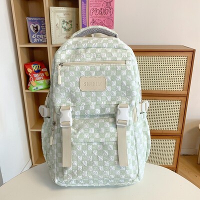 Iskolatáska középiskolás lányoknak, középiskolásoknak, nagy befogadóképességű, egyszerű hátizsák