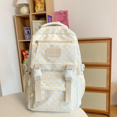 Iskolatáska középiskolás lányoknak, középiskolásoknak, nagy befogadóképességű, egyszerű hátizsák