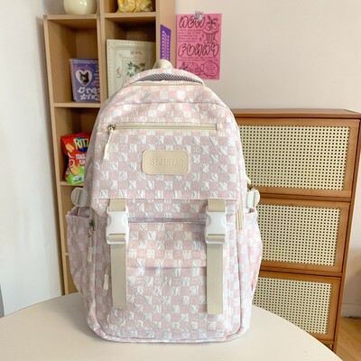 Iskolatáska középiskolás lányoknak, középiskolásoknak, nagy befogadóképességű, egyszerű hátizsák