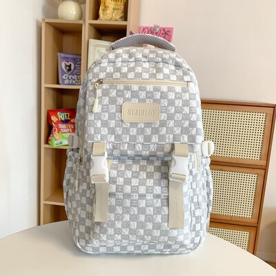 Iskolatáska középiskolás lányoknak, középiskolásoknak, nagy befogadóképességű, egyszerű hátizsák