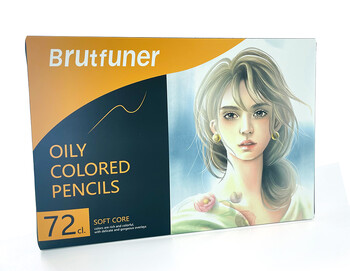 Skin Tone Brutfuner 26/50/72pcs Χρωματιστά μολύβια Σετ μολυβιών ζωγραφικής με βάση το λάδι Σετ μολυβιών σχεδίασης για αρχάριους καλλιτέχνες Χρωματίζοντας βιβλίο τέχνης