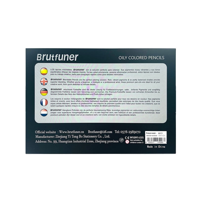 Nuanța pielii Brutfuner 26/50/72 buc. Creioane colorate Set de creioane pentru schițe, pe bază de ulei, pentru începători, set de carte de colorat pentru artist