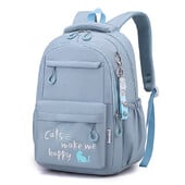 Genți de școală elementară pentru fete rucsac ușor pentru școală pentru copii drăguț geantă de carte student roz violet albastru negru rucsac