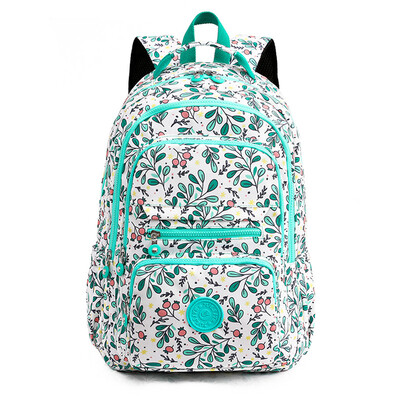 Rucsac de călătorie din nailon pentru școală, de calitate extra mare, pentru femei, geantă cu imprimare de flori pentru femei, pentru drumeții în aer liber.