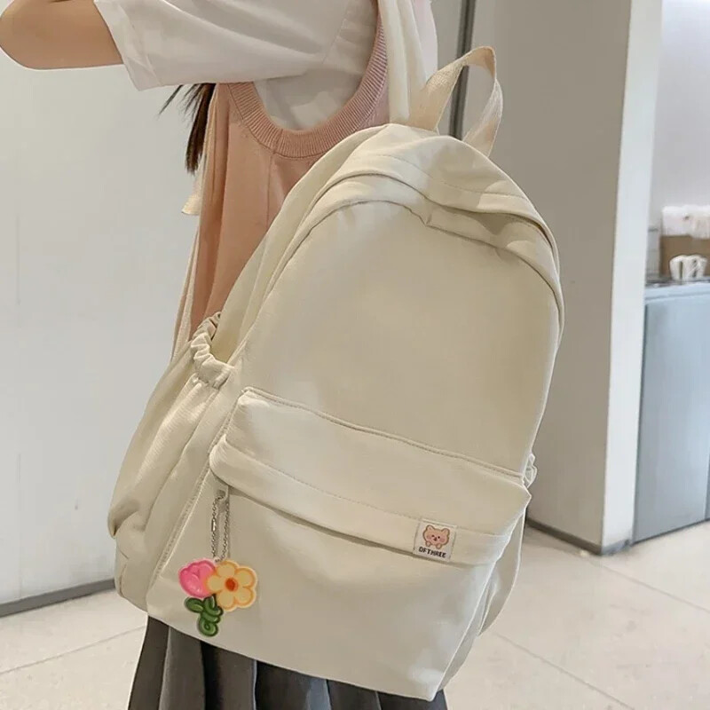 Uus veekindel nailonist naiste seljakott Naiste reisikott seljakotid koolikott teismelistele tüdrukutele ühevärviline raamatukott Mochila raamatukott