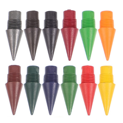 600 tk vahetatav piiramatu pliiatsiotsaga lõpmatu pliiats HB pliiatsiotsad Art Sketch kirjatarbed 12 värvi