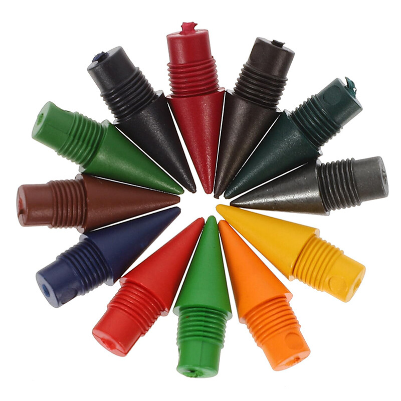 600 tk vahetatav piiramatu pliiatsiotsaga lõpmatu pliiats HB pliiatsiotsad Art Sketch kirjatarbed 12 värvi