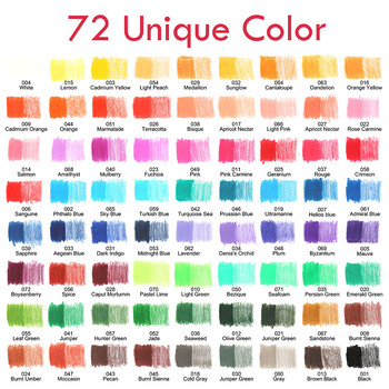 KALOUR 75pcs(72Colors) Χρωματιστό Σετ Μολυβιών Σετ Σχέδιο Σχέδιο Λάδι Επαγγελματικές λαπετσαρίες για Παιδιά Καλλιτέχνης Αρχαρίους Είδη τέχνης