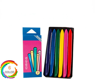 6/12/24/36 de creioane colorate triunghiulare, pixuri de colorat sigure, non-toxice, comestibile pentru studenți, copii, copii, creioane ștersabile, jucării, cadou