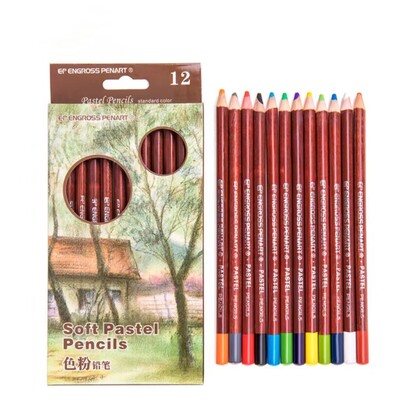 Set de creioane pastel din lemn de bază pentru piele creion de culoare pastel pentru artist desen la biroul școlii lapices de culori creioane